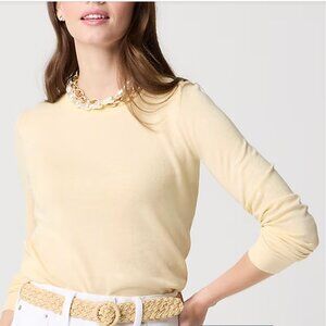 NEW NWT J. Crew Factory Cotton Teddie Sweater Color: Heather Straw